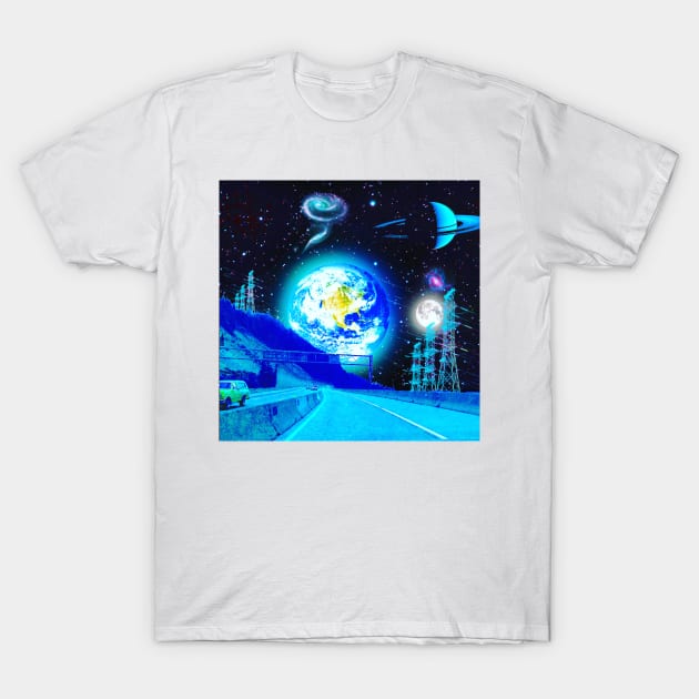 Astral Commute T-Shirt by lofi_retrowave